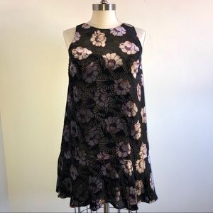 LOFT Iced Velvet Floral Swing Dress - XS NWT!!